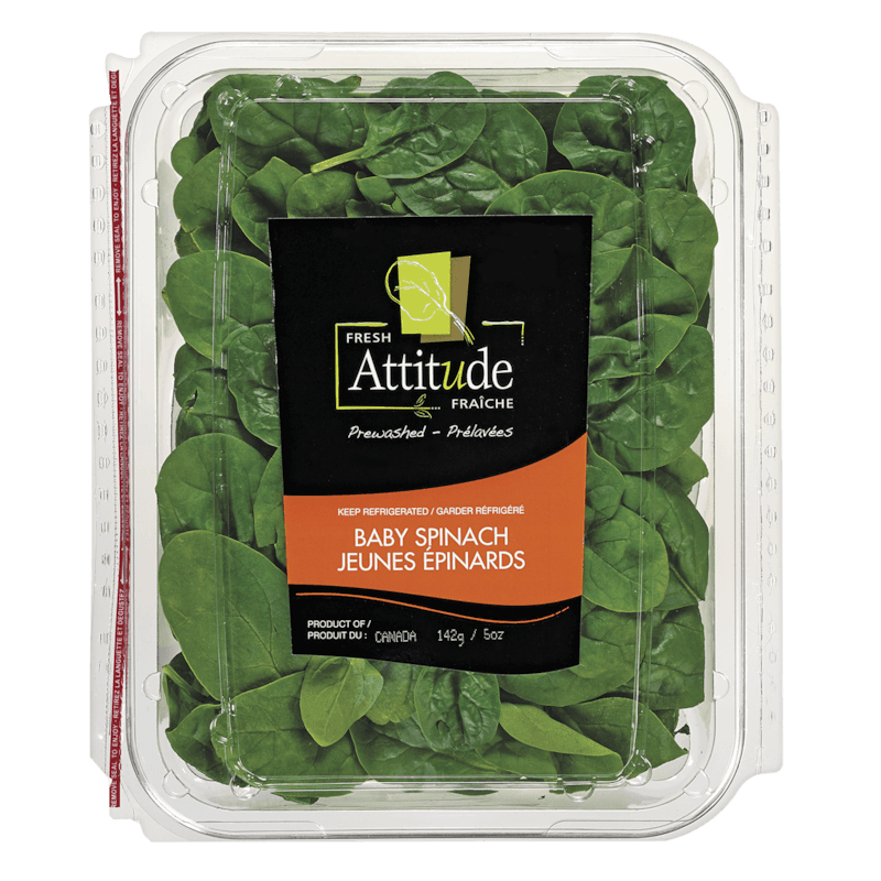 Jeunes épinards prélavés