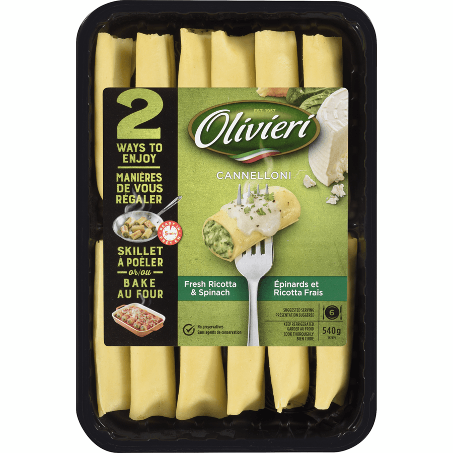 Cannelloni farcis Olivieri