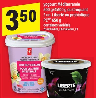 Yogourt méditerranée Liberté