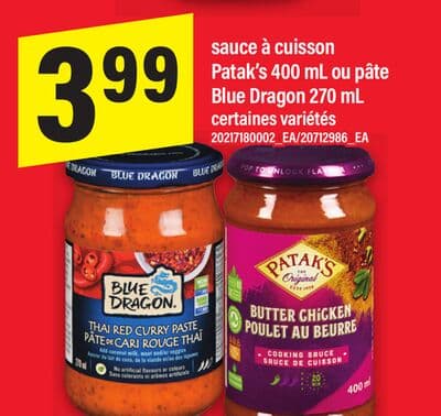 Sauce à cuisson Patak's