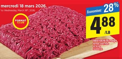 Bœuf haché mi-maigre