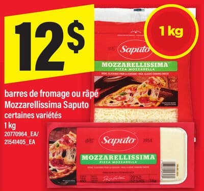 Mozzarellissima râpée Saputo